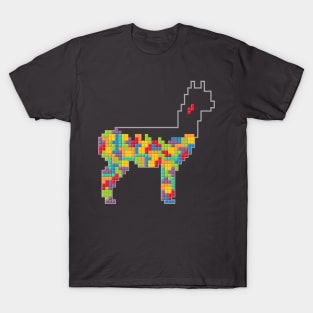 Tetris llama T-Shirt